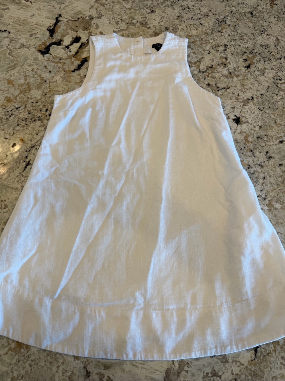Rag & Bone Roslind Cotton Linen Dress Mini White Shift XS Designer Minimalist